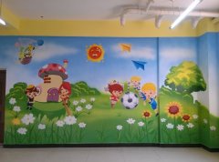 幼儿园墙面彩绘价格 幼儿园墙面花边装饰设计,是孩子们玩耍学习认识
