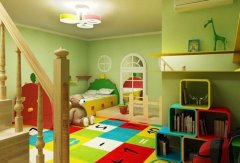 儿童房装修效果图 儿童房装修细节,融入一些卡通元素。如