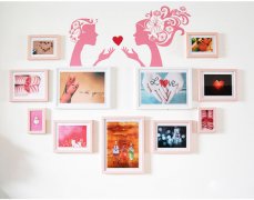 照片墙设计的要点 照片墙怎么摆放,亲情爱情友情是每个人