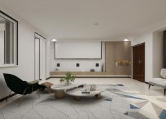 300㎡公寓现代简约装修设计 感受生活的柔软与惬意,业主较喜简单、安静、
