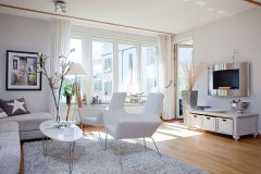 海景的诱惑 瑞典精致公寓,客厅