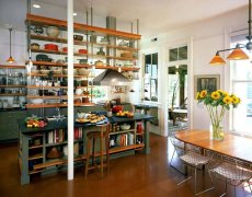 现代厨房舒适的软木地板创意案例,毫无疑问，这里的设计