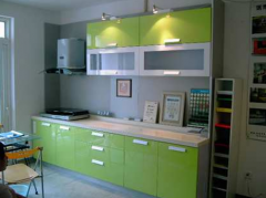 厨房装修设计，清新绿色装,新春