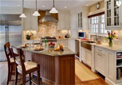 美式厨房装修效果图2018 不同面积美式风风格厨房如何装修, 10㎡美式厨房效