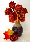 浪漫加拿大枫叶 纯手工制作天然玫瑰花,在感