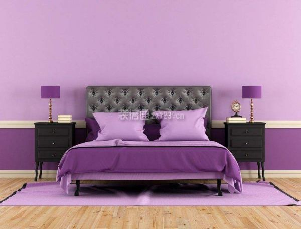 高贵紫色系墙面