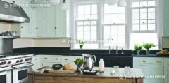 色彩搭配丨九个绿色系厨房装修设计 闺蜜表示羡慕坏了,相对于其他生活空间厨