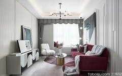 家装室内设计鉴赏,两居室现代轻奢风案例,在现代大方硬装基础搭