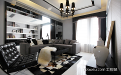 后现代黑白灰装修风格,冷艳高贵的客厅设计