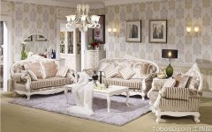 欧式布艺沙发效果图欣赏,尽显华丽浪漫,沙发作为成套家具欧式