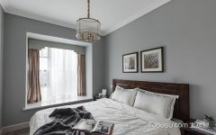 灰色卧室墙面效果图,美观又大气,既然卧室如