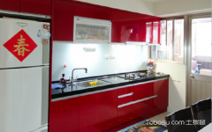 红色厨房装修效果图,最别致的厨房装修,厨房