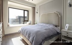 现代美式卧室效果图,优雅舒适的睡眠空间,同