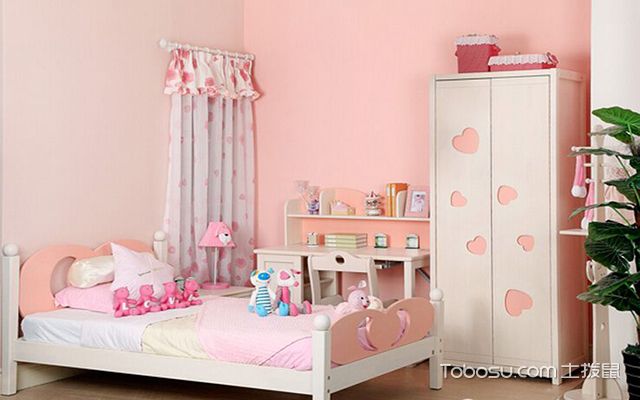 粉色小户型卧室装修效果图