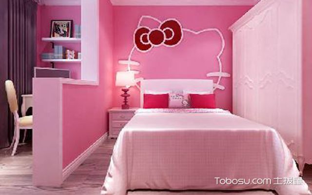 粉色小户型卧室装修设计