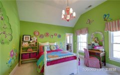 绿色卧室装修效果图,用绿色装点纯净空间,而