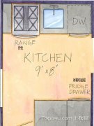 厨房布局平面图：合理设计,一举
