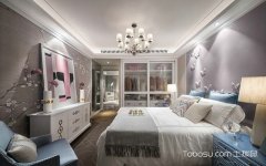美式风格卧室装修效果图,2018最新美式卧室设