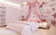 韩式女生卧室装修效果图,每个公主的宫殿,今