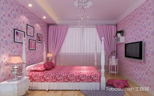 什么颜色的卧室好看之粉色